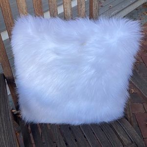 RH teen faux fur pillow covers (2) with inserts